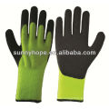 Acrylic thermal working gloves,palm and thumb dipped